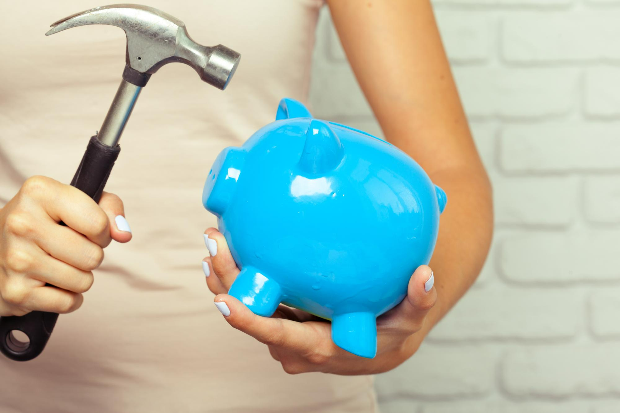 Breaking into the emergency fund.