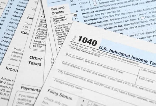 Income tax forms.
