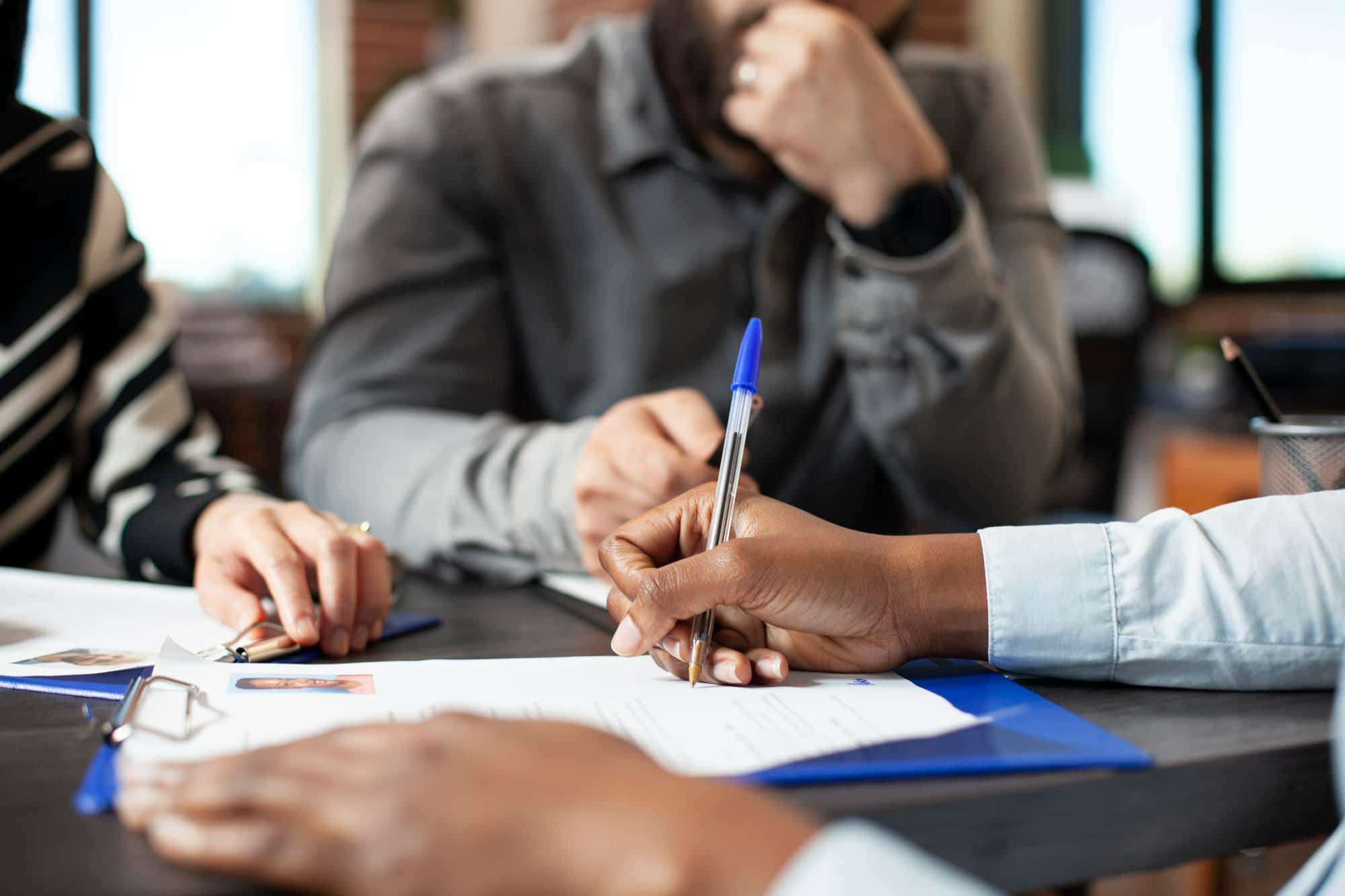 Financial planning advice sesssion.